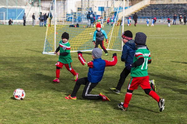 Odessa Ukraina Kwietnia 2018 Szkolenie Sportowe Gry Dla Małych Dzieci — Zdjęcie stockowe