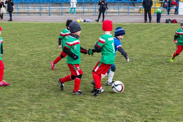 Odessa Ucrania Abril 2018 Entrenamiento Juegos Deportivos Para Niños Pequeños — Foto de Stock