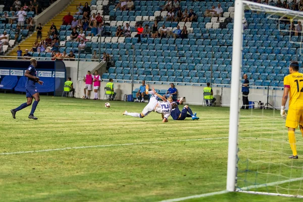 Odessa Ukraine August 2018 Emotional Football Fans Support Team Stadium — Stock Photo, Image