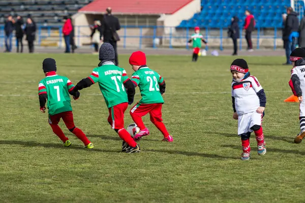 Odessa Ucraina Aprile 2018 Formazione Gioco Sportivo Bambini Piccoli Gioco — Foto Stock