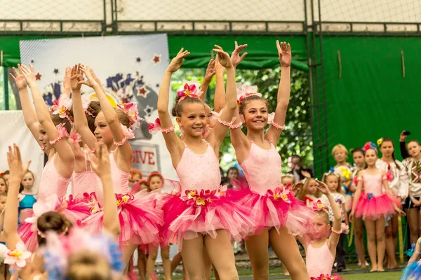 Odessa Ucrania Mayo 2015 Campeonato Porristas Ucrania Entre Los Niños —  Fotos de Stock