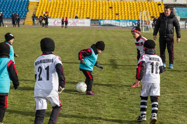 Odessa Ukraine Abril 2018 Treinamento Jogo Esportivo Para Crianças Pequenas — Fotografia de Stock