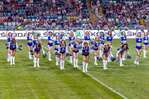 Odessa Ukraine July21 2018 Performance Beautiful Young Girls Cheerleader Team — Stock Photo, Image