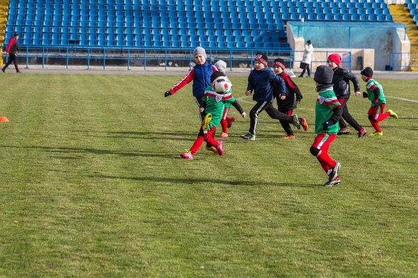 Odessa Ukraine Abril 2018 Treinamento Jogo Esportivo Para Crianças Pequenas — Fotografia de Stock