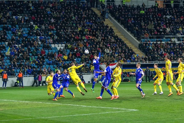 Odessa Oekraïne Maart 2016 Een Vriendschappelijke Wedstrijd Tussen Het Elftal — Stockfoto