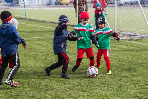 Odessa Ukraine Abril 2018 Treinamento Jogo Esportivo Para Crianças Pequenas — Fotografia de Stock