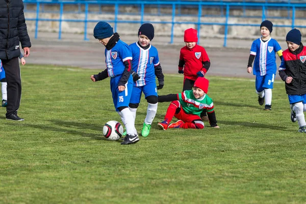 Odessa Ukraine Abril 2018 Treinamento Jogo Esportivo Para Crianças Pequenas — Fotografia de Stock