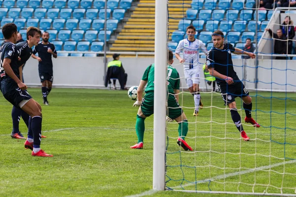 Odessa Ukraine Mars 2018 Match Football Entre Les Équipes Des — Photo