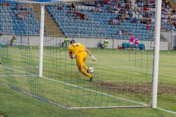 Odessa Oekraïne Augustus 2018 Ondersteuning Van Emotionele Voetbalfans Team Stadium — Stockfoto