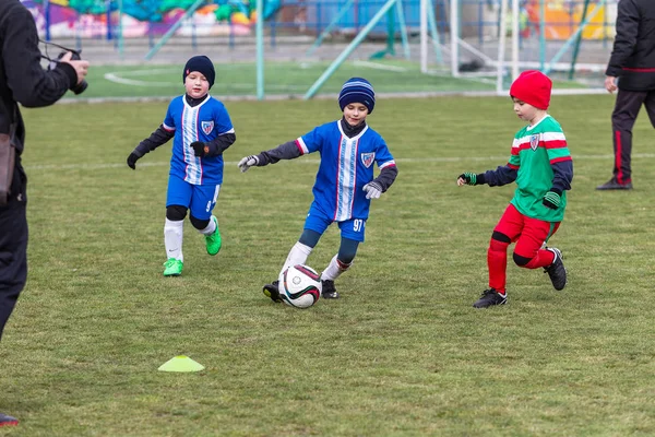 Одеса Квітня 2018 Підготовка Спортивні Ігри Дітей Молодшого Віку Футбол — стокове фото