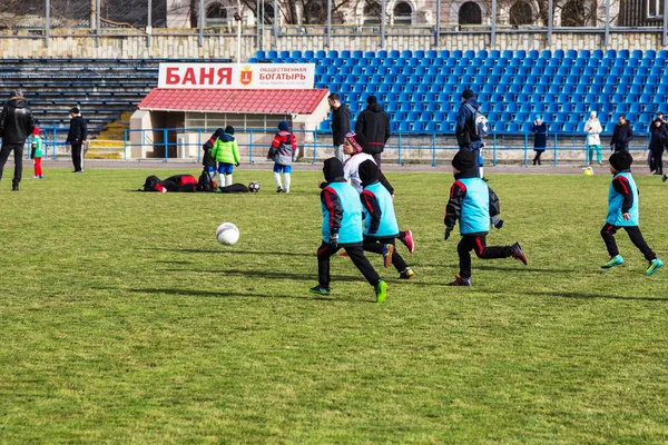 Odessa Ukrayna Nisan 2018 Genç Çocuklar Için Oyun Spor Eğitimi — Stok fotoğraf