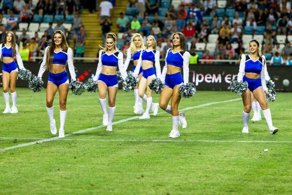 Odessa Ucraina Luglio 2017 Performance Belle Ragazze Della Squadra Cheerleader — Foto Stock