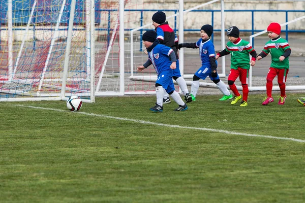 Odessa Ucraina Aprile 2018 Formazione Gioco Sportivo Bambini Piccoli Gioco — Foto Stock