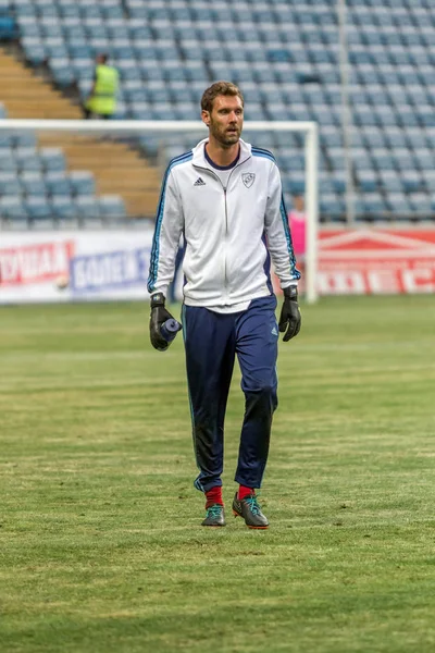 Odessa Ukraine Août 2018 Footballeurs Djurgardens Suède Melkemichel Ozcan Sur — Photo