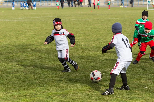 Odessa Ucrania Abril 2018 Entrenamiento Juegos Deportivos Para Niños Pequeños —  Fotos de Stock