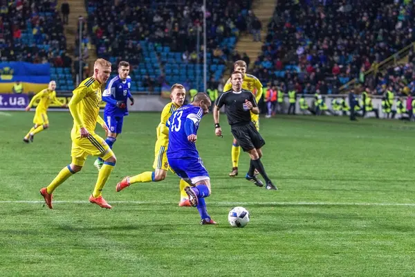 Odessa Ucrania Marzo 2016 Partido Amistoso Entre Selección Nacional Fútbol —  Fotos de Stock