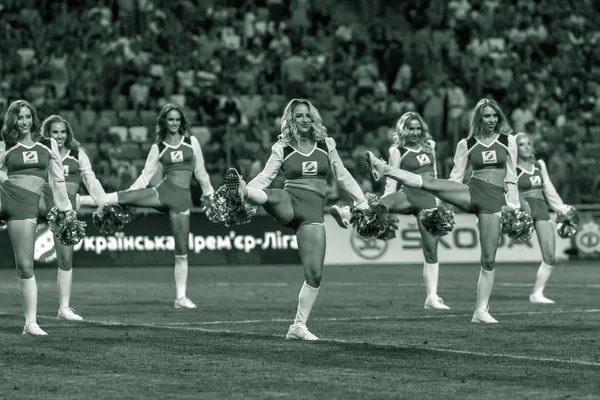 Odessa Ukraine Juli 2018 Auftritt Der Schönen Cheerleader Mädchenmannschaft Während — Stockfoto