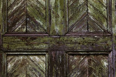 Arka plan doku duvar eski boya peeling ile. Eski ahşap arka plan ağaç eski boya artıkları parçaları kalıntıları ile. Doku eski ağaç bir kurulu ile boya, antika arka plan soyulması boya