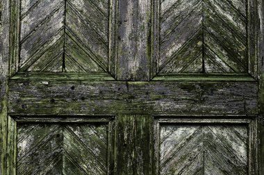 Arka plan doku duvar eski boya peeling ile. Eski ahşap arka plan ağaç eski boya artıkları parçaları kalıntıları ile. Doku eski ağaç bir kurulu ile boya, antika arka plan soyulması boya