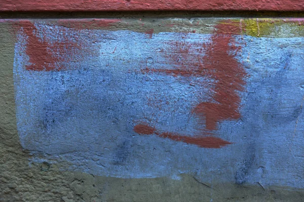 Antigua Pared Ladrillo Colorido Enyesado Con Rastros Pintura Antigua Textura —  Fotos de Stock