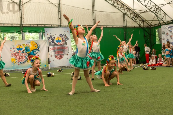 Odessa Ukraine May 2015 Cheerleading Championship Ukraine Children Children Beautiful — Stock Photo, Image