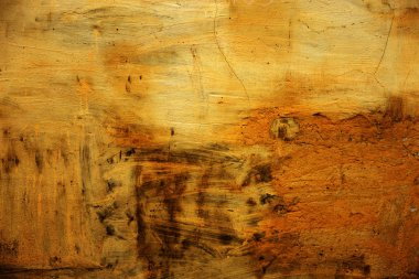 Eski beton duvar soyut konturlar ve boya lekeleri tarafından bozulmuş. Beton, yıpranmış, duvarı, hasarlı boya yıpranmış. sanatsal doku duvar. Boyalı kötü yüzey çatlak kaşıdı.