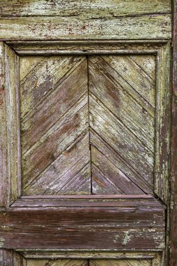 Arka plan doku duvar eski boya peeling ile. Eski ahşap arka plan ağaç eski boya artıkları parçaları kalıntıları ile. Doku eski ağaç bir kurulu ile boya, antika arka plan soyulması boya