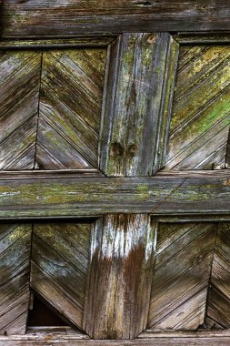 Arka plan doku duvar eski boya peeling ile. Eski ahşap arka plan ağaç eski boya artıkları parçaları kalıntıları ile. Doku eski ağaç bir kurulu ile boya, antika arka plan soyulması boya