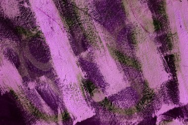 Eski beton duvar soyut konturlar ve boya lekeleri tarafından bozulmuş. Beton, yıpranmış, duvarı, hasarlı boya yıpranmış. sanatsal doku duvar. Boyalı kötü yüzey çatlak kaşıdı.