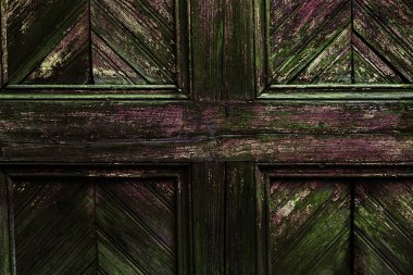 Arka plan doku duvar eski boya peeling ile. Eski ahşap arka plan ağaç eski boya artıkları parçaları kalıntıları ile. Doku eski ağaç bir kurulu ile boya, antika arka plan soyulması boya