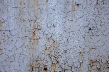 Ahşap kavramsal arka plan. Ahşap kurulların eski boyalı arka plan. Ahşap kalkan soyulması boya izleri eski bir kırık. Antik bir eski boyalı ahşap gürültü kalkan yüzeyi kavramı