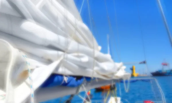 Abstrakt Bakgrund För Design Regatta Suddig Havet Bakgrund Ljusa Färger — Stockfoto