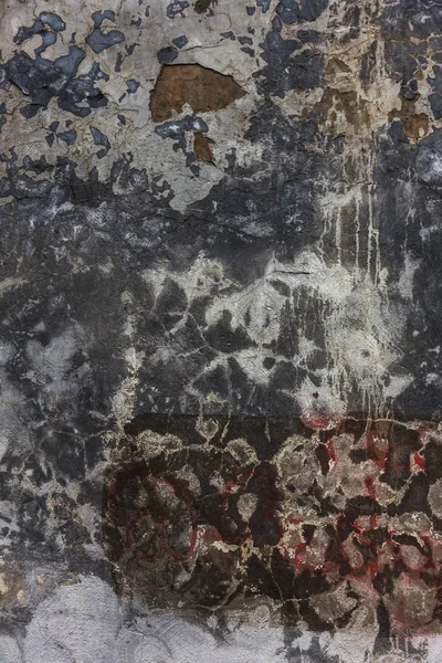 Vieja Textura Arte Pared Ladrillo Yeso Pintado Mal Superficie Rayada — Foto de Stock