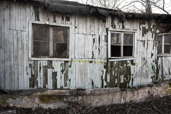 Trä Konceptuell Bakgrund Gammal Målad Bakgrund Brädor Spår Gammal Knäckt — Stockfoto