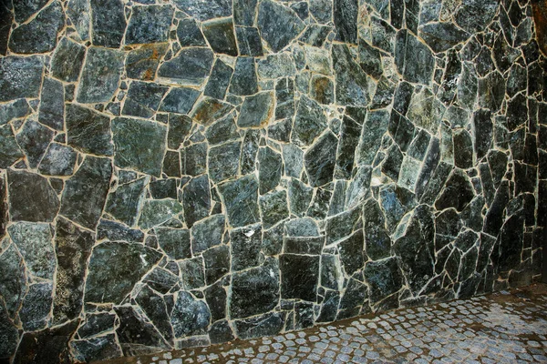 Textura Antiguo Muro Piedra Granito Mármol Hermoso Patrón Fondo Piedra — Foto de Stock