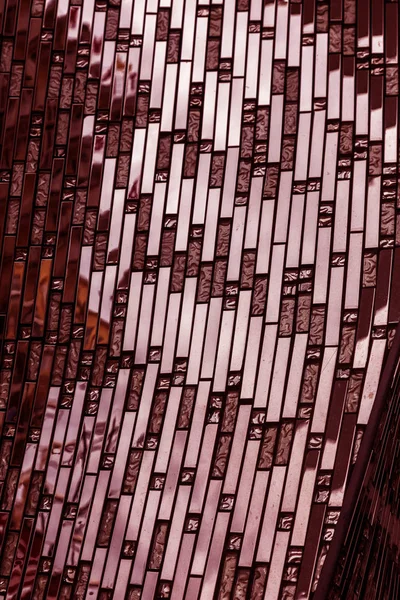 Abstraktes Kreatives Hintergrundmosaik Einer Geramischen Spiegelglasfliese Mit Geometrischem Muster — Stockfoto