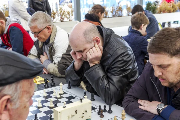 오데사 우크라이나 2016 토너먼트 플레이어 자신의 테마입니다 취미는 체스를 — 스톡 사진