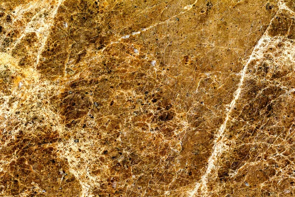 美丽老黄棕色装饰石材大理石抽象裂缝和污渍表面为自然背景 — 图库照片
