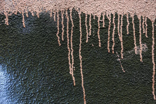 Parede Tijolo Colorido Velho Rebocada Com Vestígios Tinta Antiga Textura — Fotografia de Stock