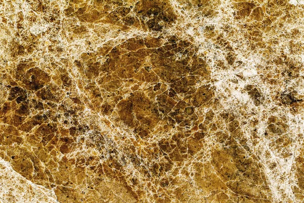 Beautiful Old Yellow Brown Decorative Stone Marble Abstract Cracks Stains — Stock Photo, Image