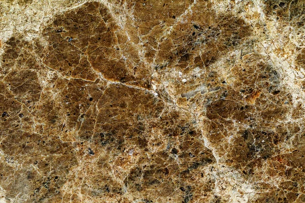 Hermoso Viejo Amarillo Marrón Piedra Decorativa Mármol Abstracto Grietas Manchas — Foto de Stock