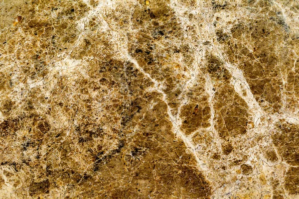 Hermoso Viejo Amarillo Marrón Piedra Decorativa Mármol Abstracto Grietas Manchas — Foto de Stock