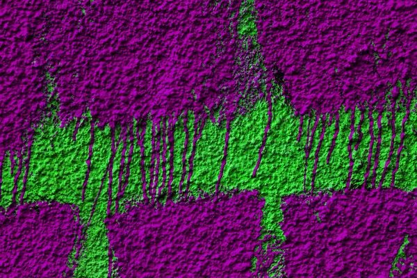색채의 벽에는 페인트의 질감이 뿌려져 창조적 설계를 빈티지 배경으로 — 스톡 사진