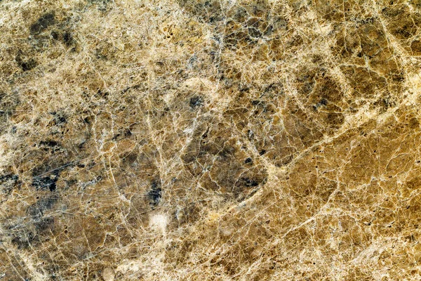 Beautiful Old Yellow Brown Decorative Stone Marble Abstract Cracks Stains — Stock Photo, Image