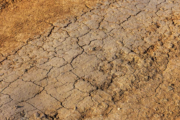 Slecht Land Droge Gebarsten Achtergrond Scheuren Bodem Scheuren Verminderde Textuur — Stockfoto