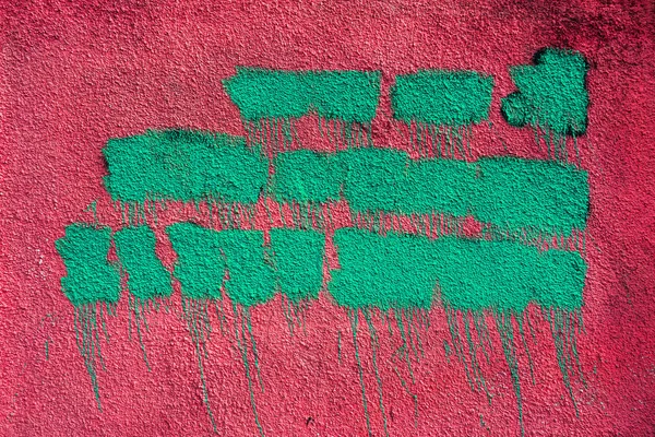 Alte Bunte Ziegelwand Verputzt Mit Spuren Alter Farbe Textur Als — Stockfoto