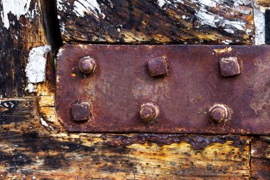 eski metal ve ahşap Ortaçağ arka plan