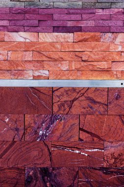 Doğal taş doku doğal soyut desenli taş arka plan. Ticaret stand doğal taş Fuarı kümesinin arka plan. Cephe dekorasyon için dekoratif arka plan olarak doğal fayans