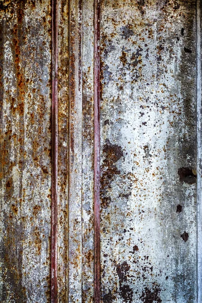 Textura Metal Oxidado Con Una Pintura Pelada Vieja — Foto de Stock