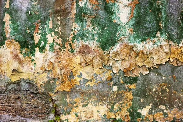 Κενή Παλιά Τέχνη Υφή Του Σοβά Τοίχο Τούβλο Βαμμένη Κακή — Φωτογραφία Αρχείου